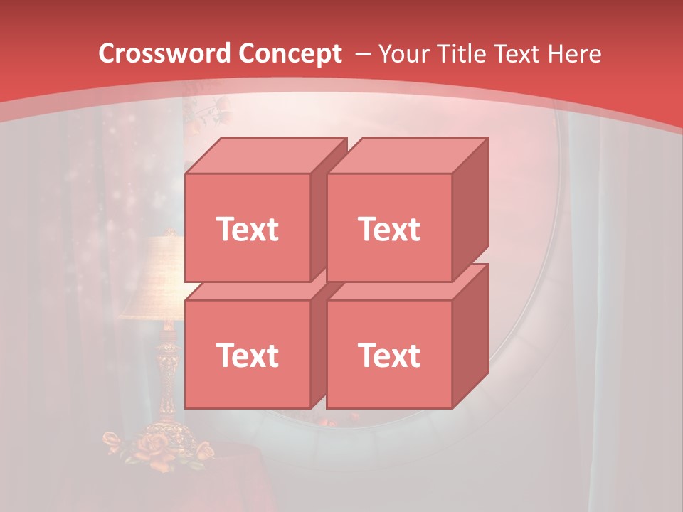 Pok Czerwony Obrus PowerPoint Template
