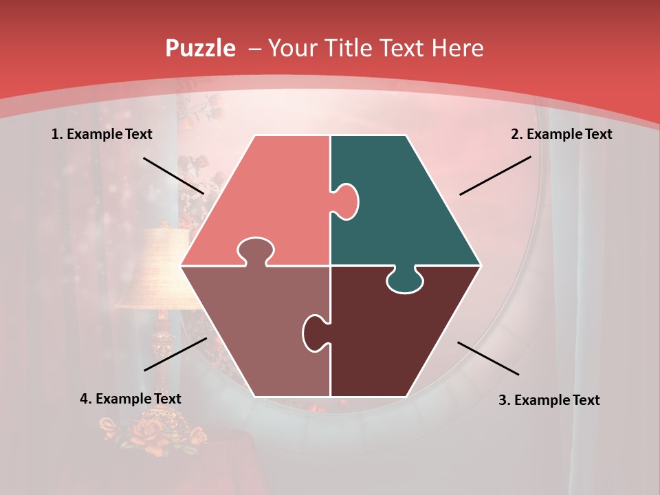 Pok Czerwony Obrus PowerPoint Template