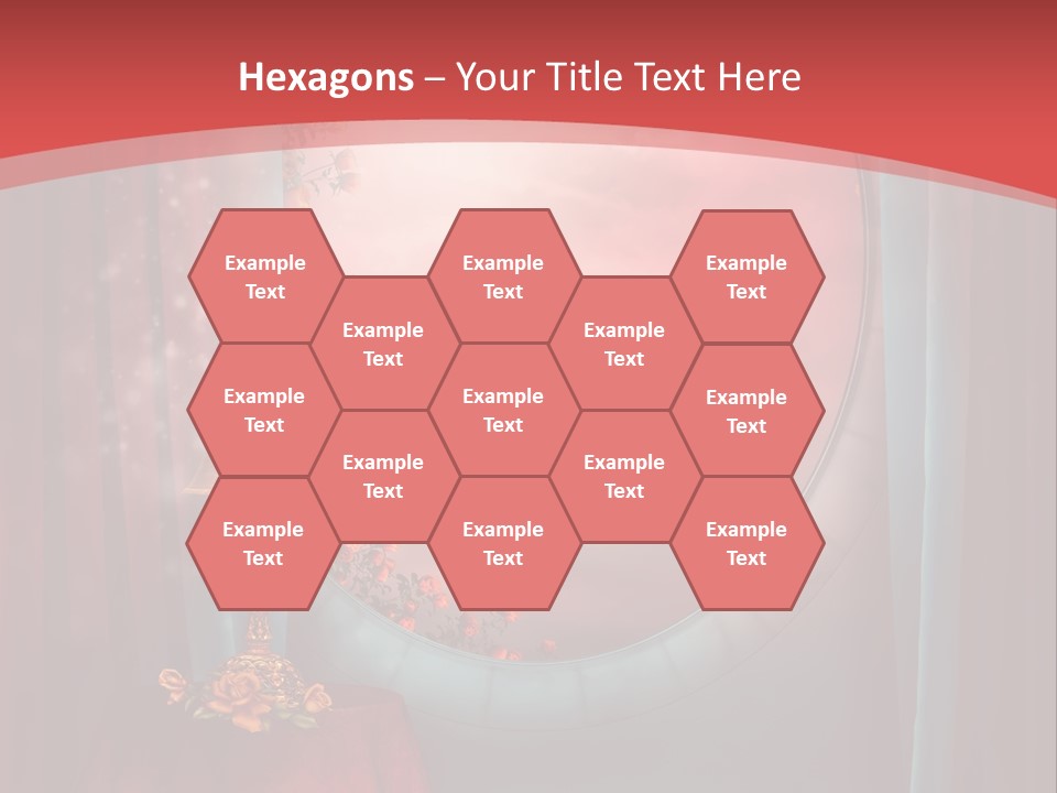 Pok Czerwony Obrus PowerPoint Template