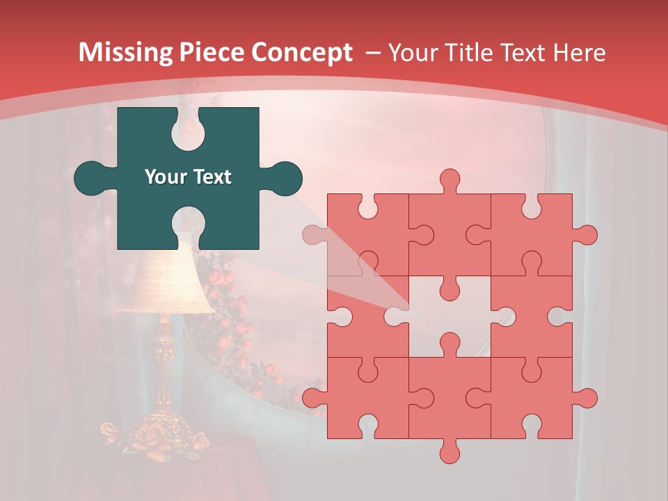 Pok Czerwony Obrus PowerPoint Template