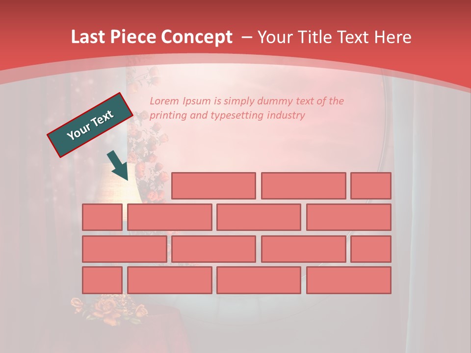 Pok Czerwony Obrus PowerPoint Template