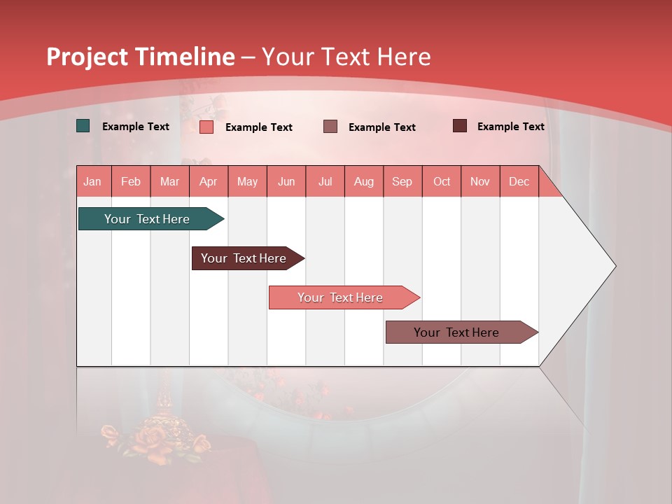 Pok Czerwony Obrus PowerPoint Template