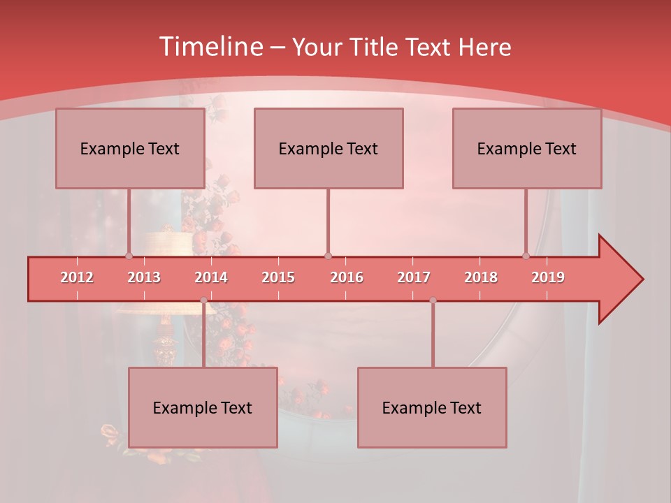 Pok Czerwony Obrus PowerPoint Template