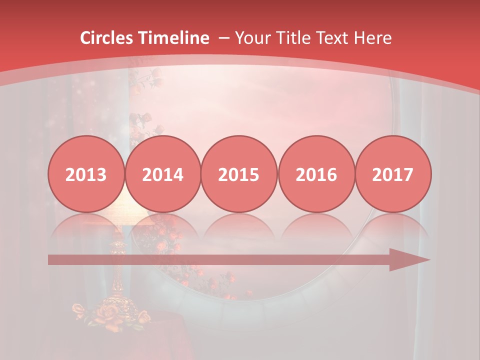 Pok Czerwony Obrus PowerPoint Template