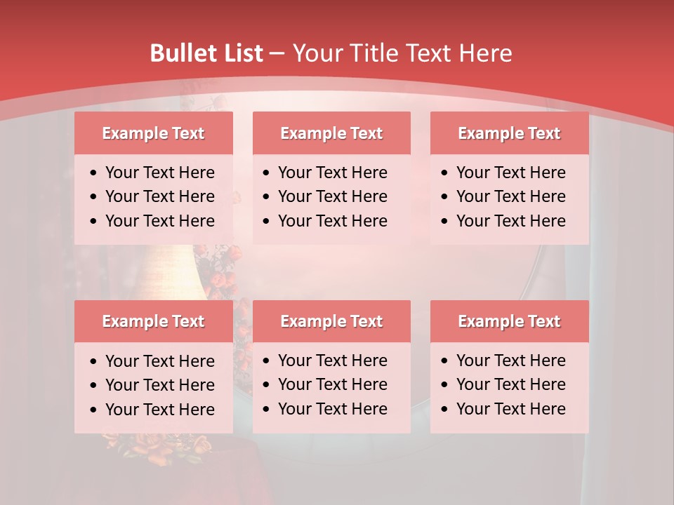 Pok Czerwony Obrus PowerPoint Template