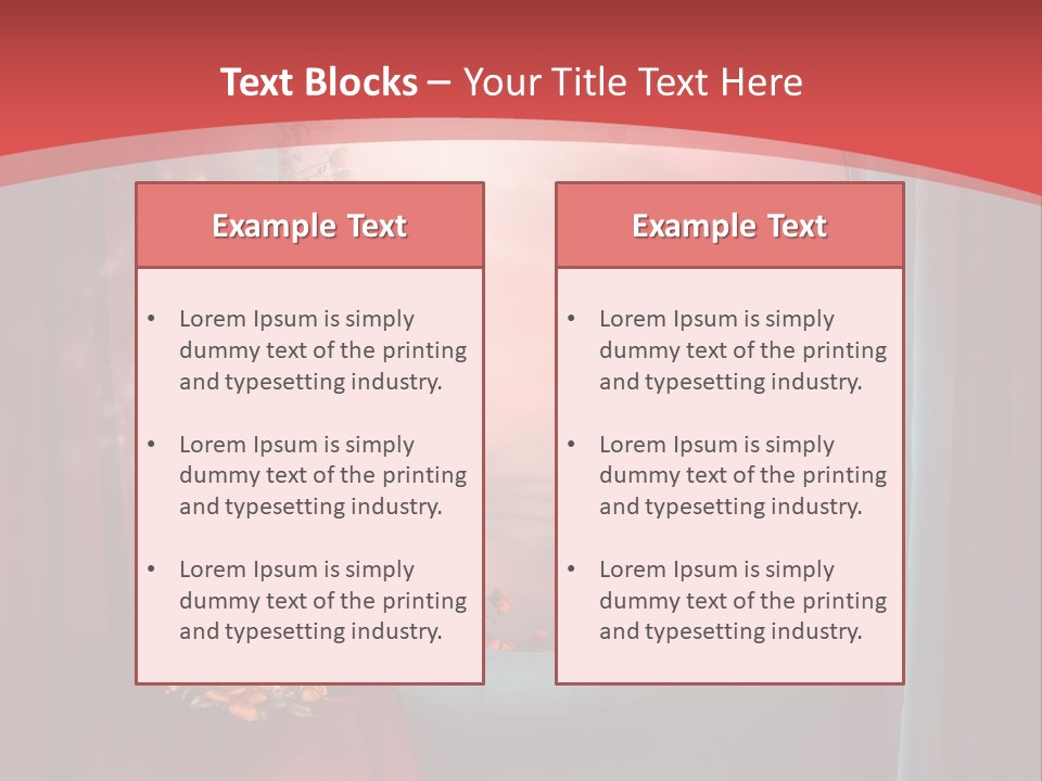 Pok Czerwony Obrus PowerPoint Template