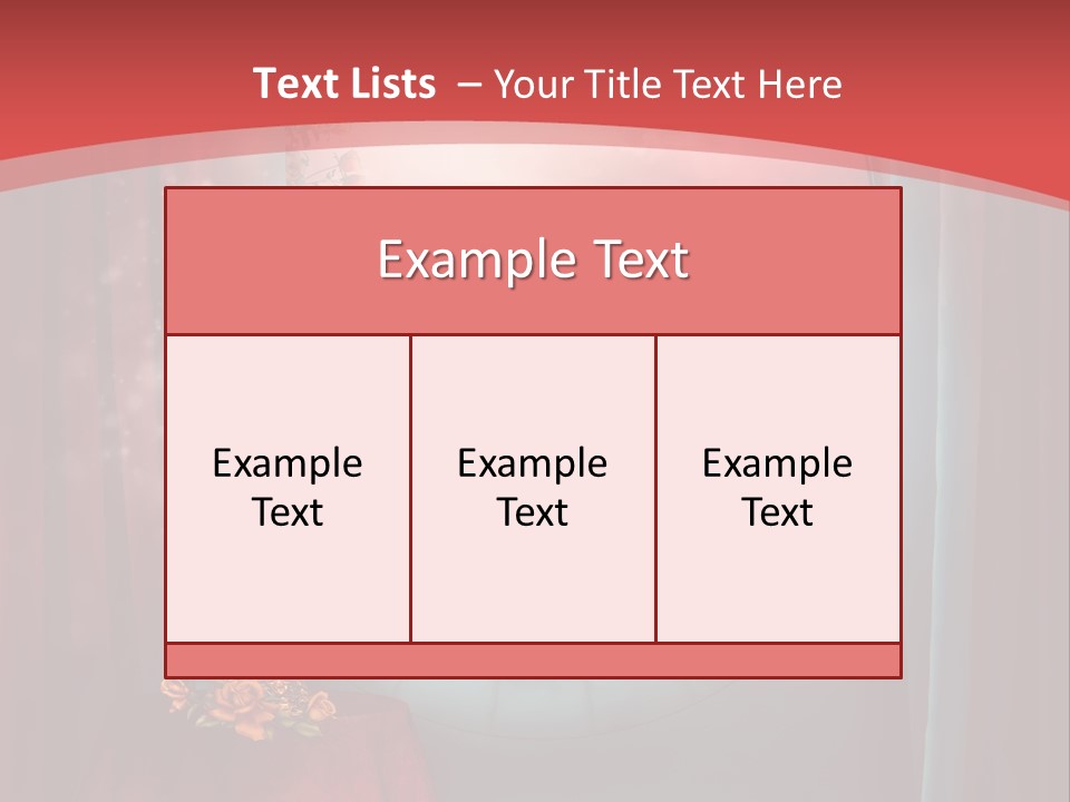 Pok Czerwony Obrus PowerPoint Template