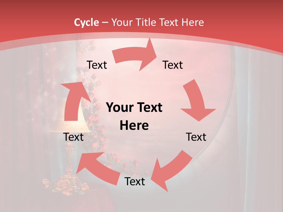 Pok Czerwony Obrus PowerPoint Template