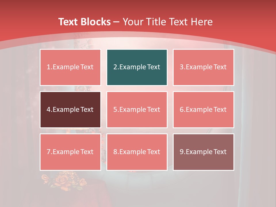 Pok Czerwony Obrus PowerPoint Template