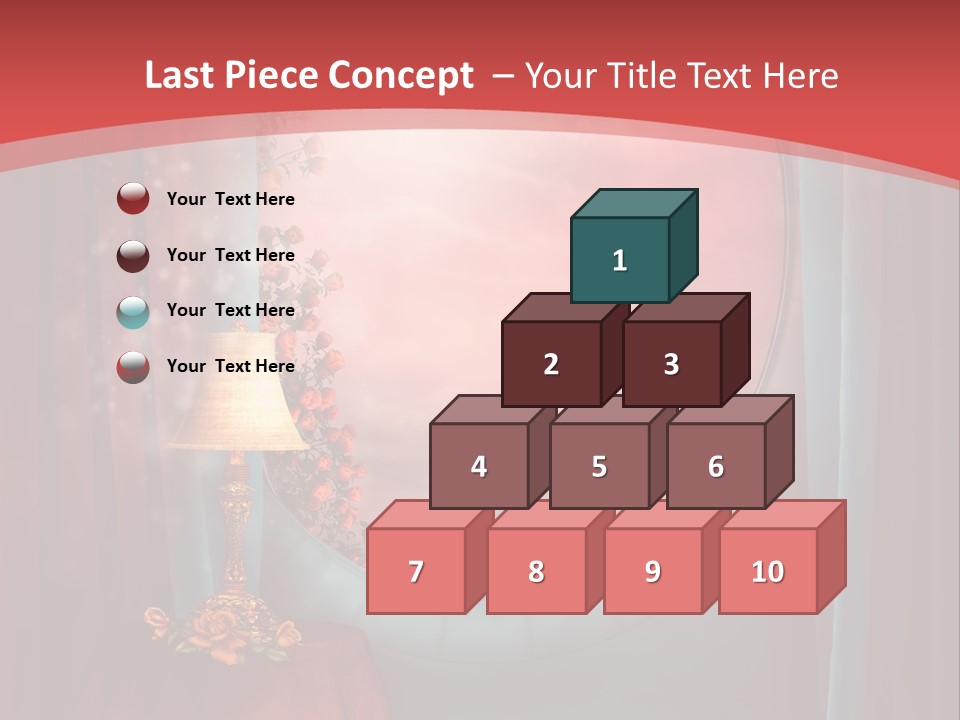 Pok Czerwony Obrus PowerPoint Template