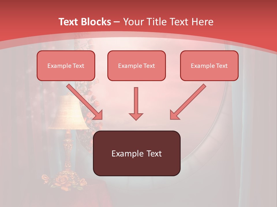 Pok Czerwony Obrus PowerPoint Template
