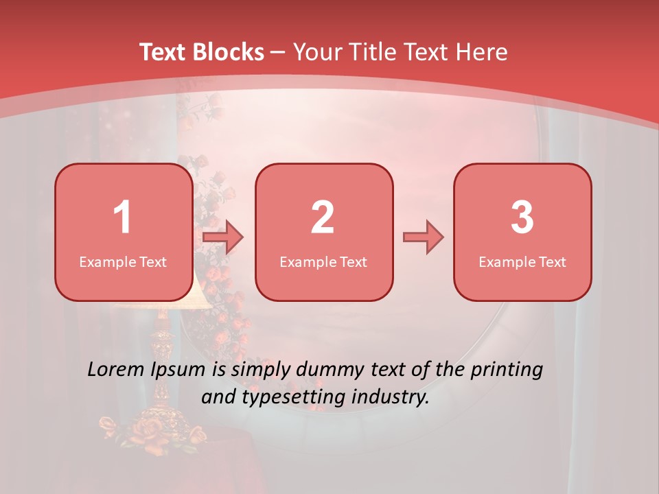 Pok Czerwony Obrus PowerPoint Template