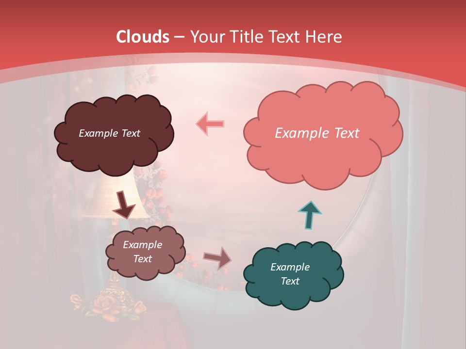 Pok Czerwony Obrus PowerPoint Template