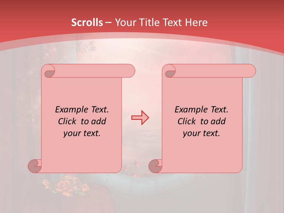 Pok Czerwony Obrus PowerPoint Template