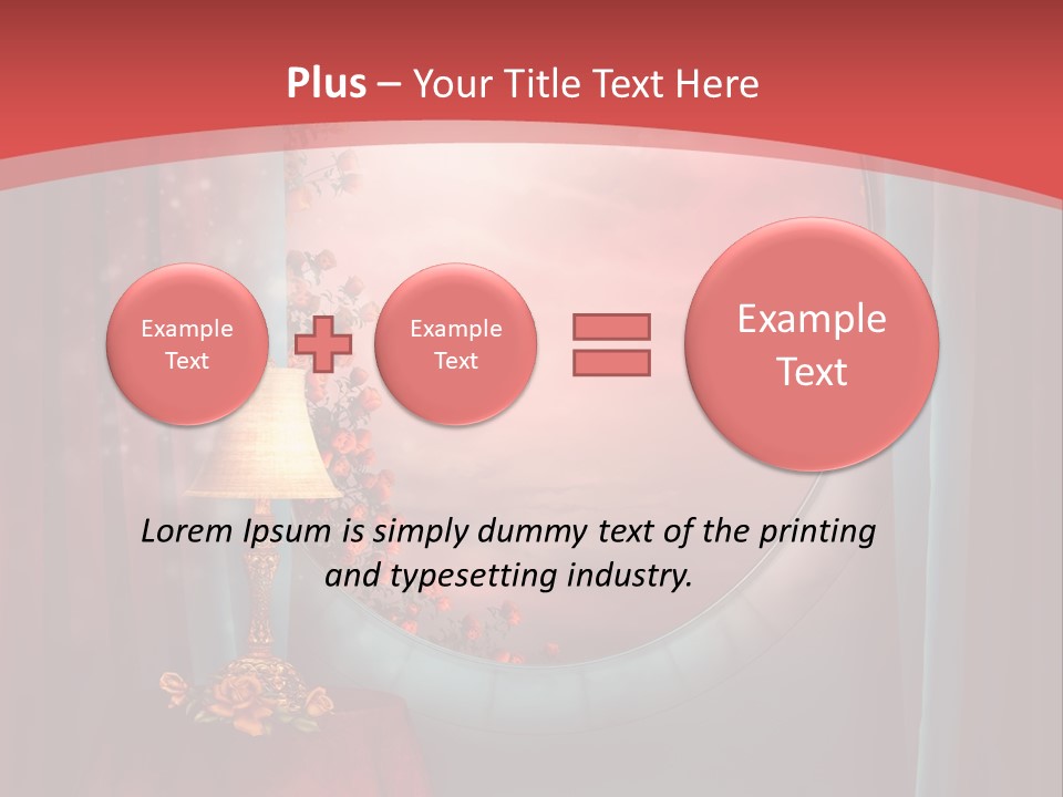 Pok Czerwony Obrus PowerPoint Template