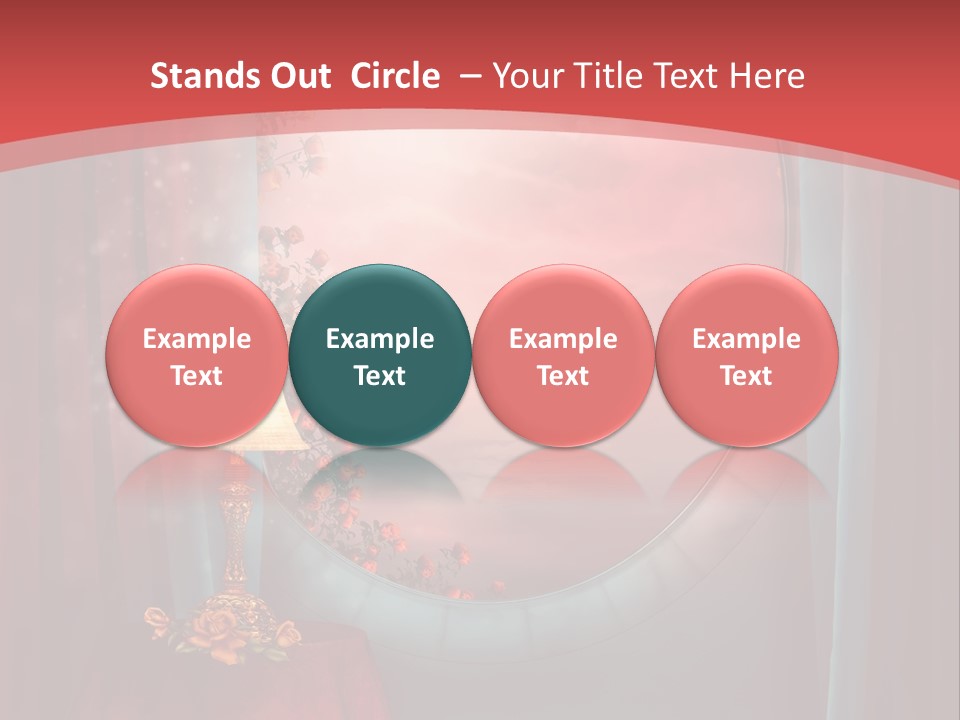 Pok Czerwony Obrus PowerPoint Template