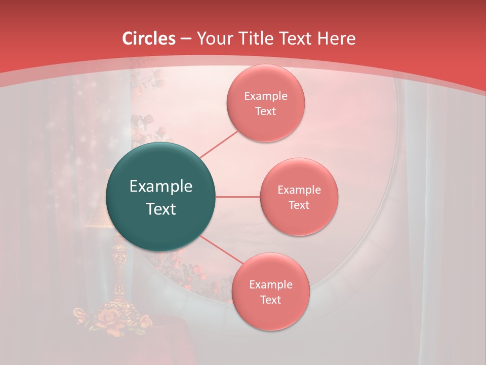 Pok Czerwony Obrus PowerPoint Template