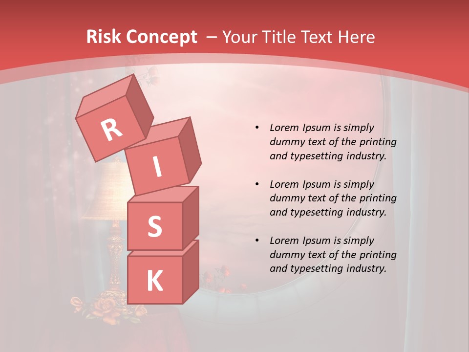 Pok Czerwony Obrus PowerPoint Template