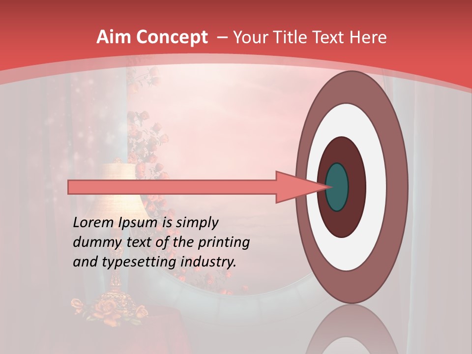 Pok Czerwony Obrus PowerPoint Template