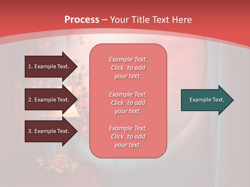 Pok Czerwony Obrus PowerPoint Template