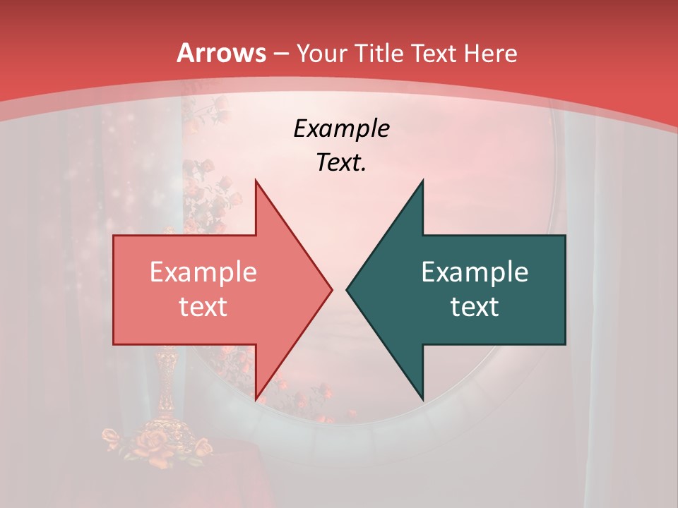 Pok Czerwony Obrus PowerPoint Template