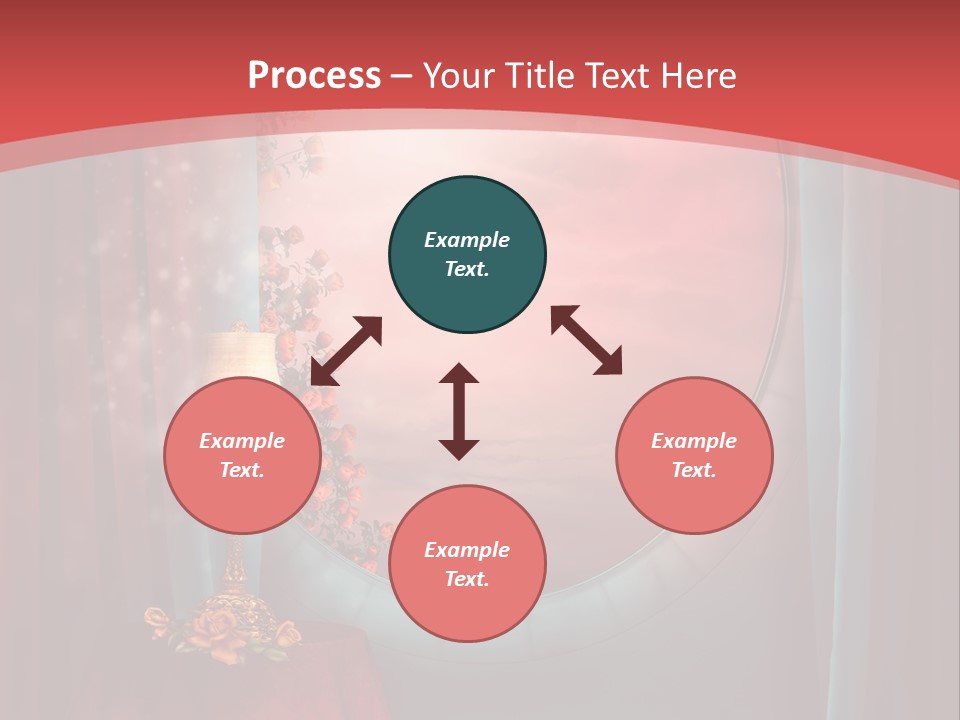 Pok Czerwony Obrus PowerPoint Template