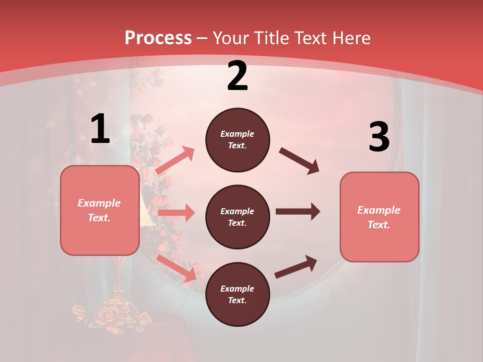 Pok Czerwony Obrus PowerPoint Template