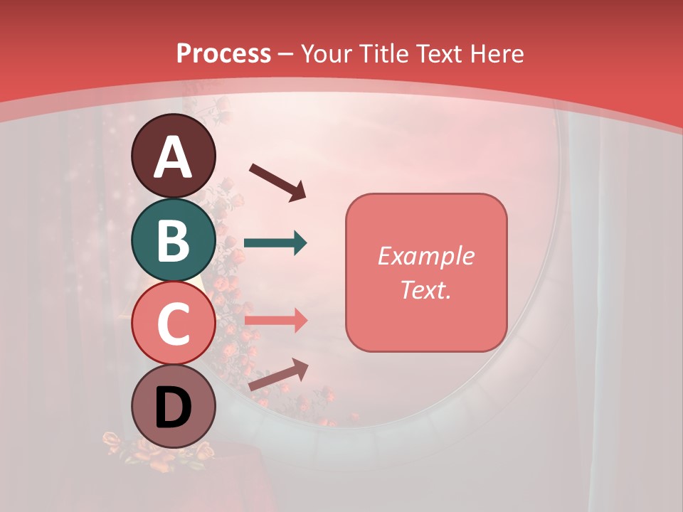 Pok Czerwony Obrus PowerPoint Template