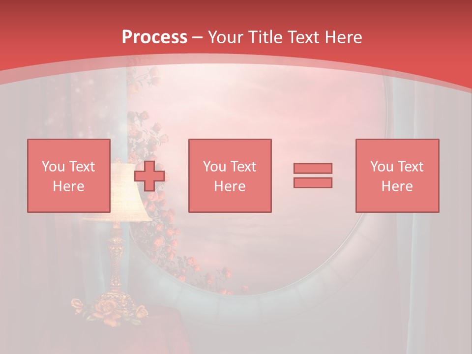 Pok Czerwony Obrus PowerPoint Template