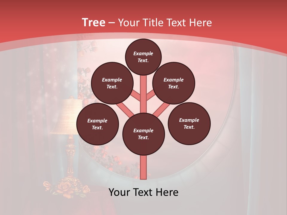 Pok Czerwony Obrus PowerPoint Template