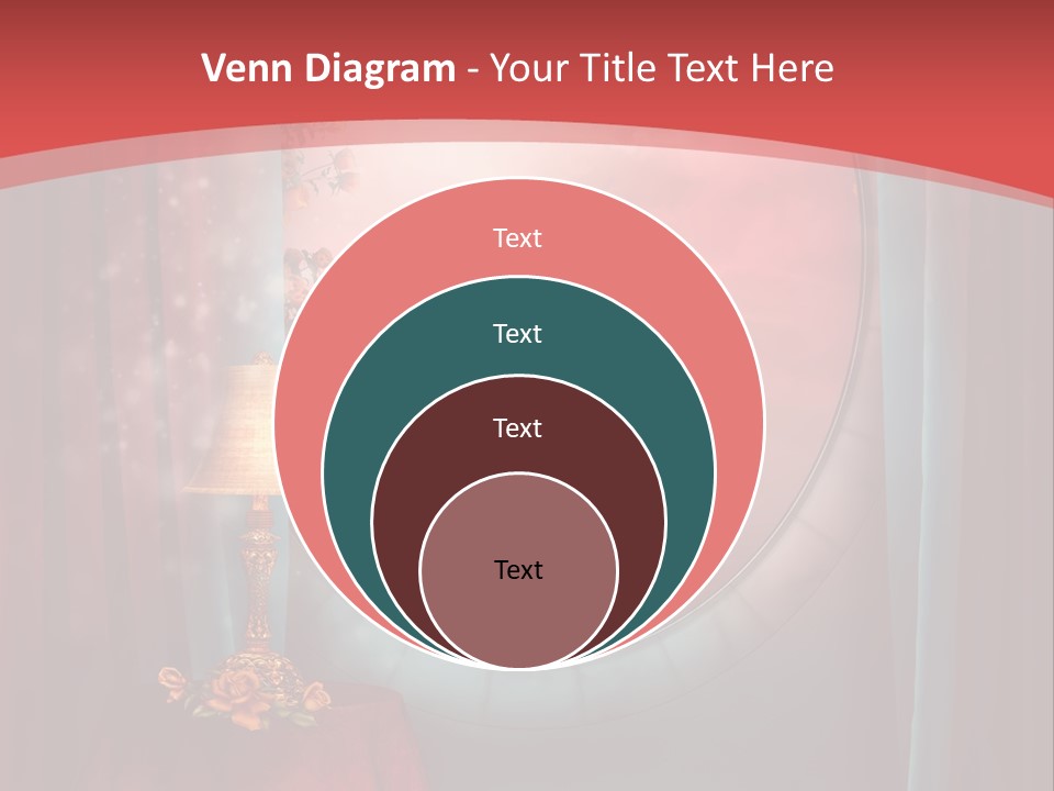 Pok Czerwony Obrus PowerPoint Template