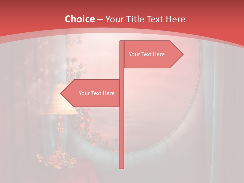 Pok Czerwony Obrus PowerPoint Template