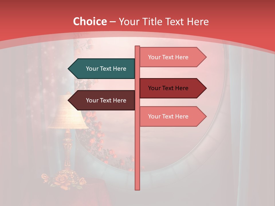 Pok Czerwony Obrus PowerPoint Template
