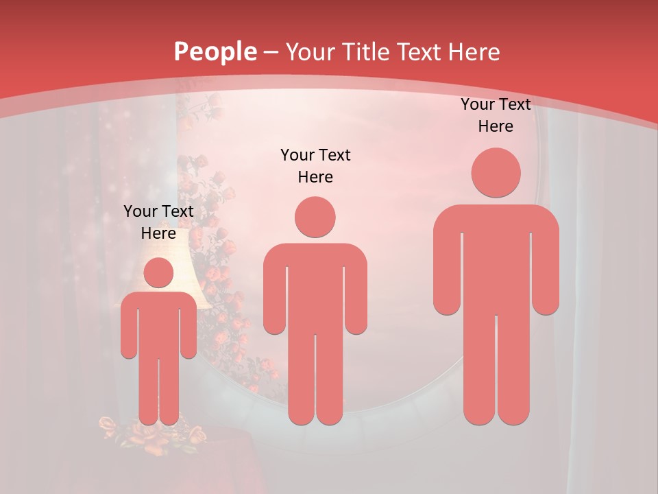 Pok Czerwony Obrus PowerPoint Template