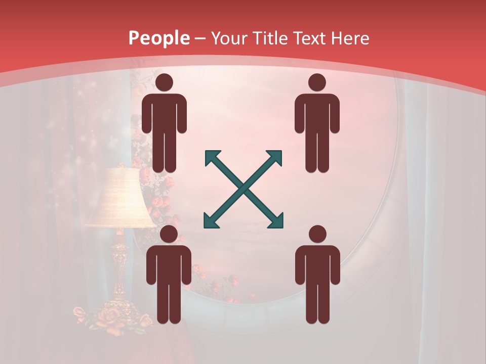 Pok Czerwony Obrus PowerPoint Template