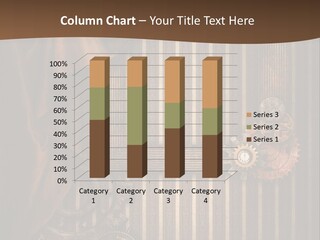 Koronka Retro Zegar PowerPoint Template