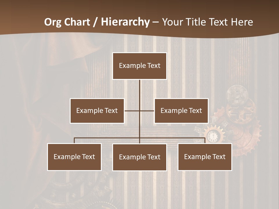 Koronka Retro Zegar PowerPoint Template