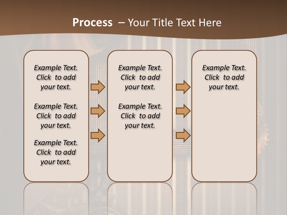 Koronka Retro Zegar PowerPoint Template