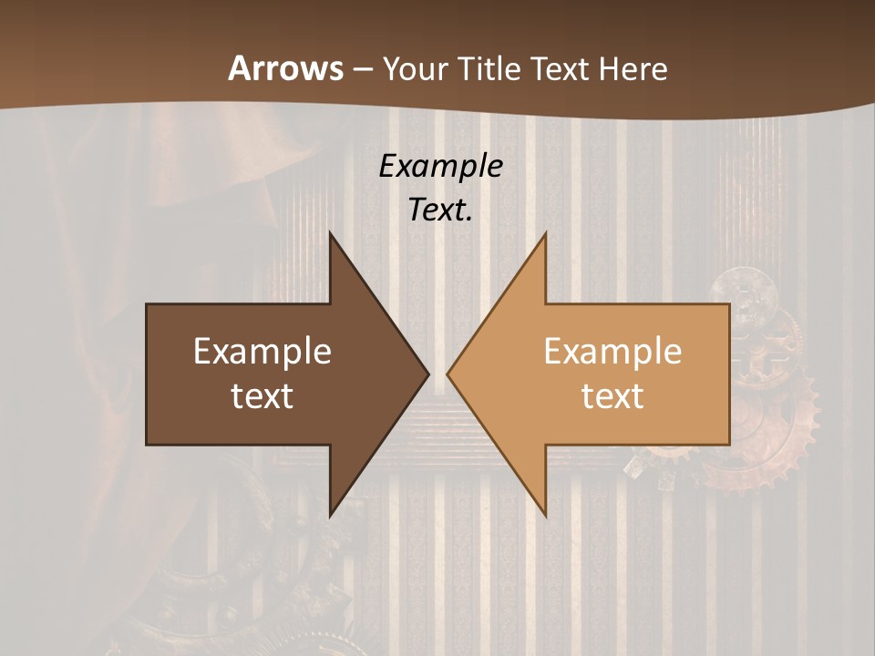Koronka Retro Zegar PowerPoint Template