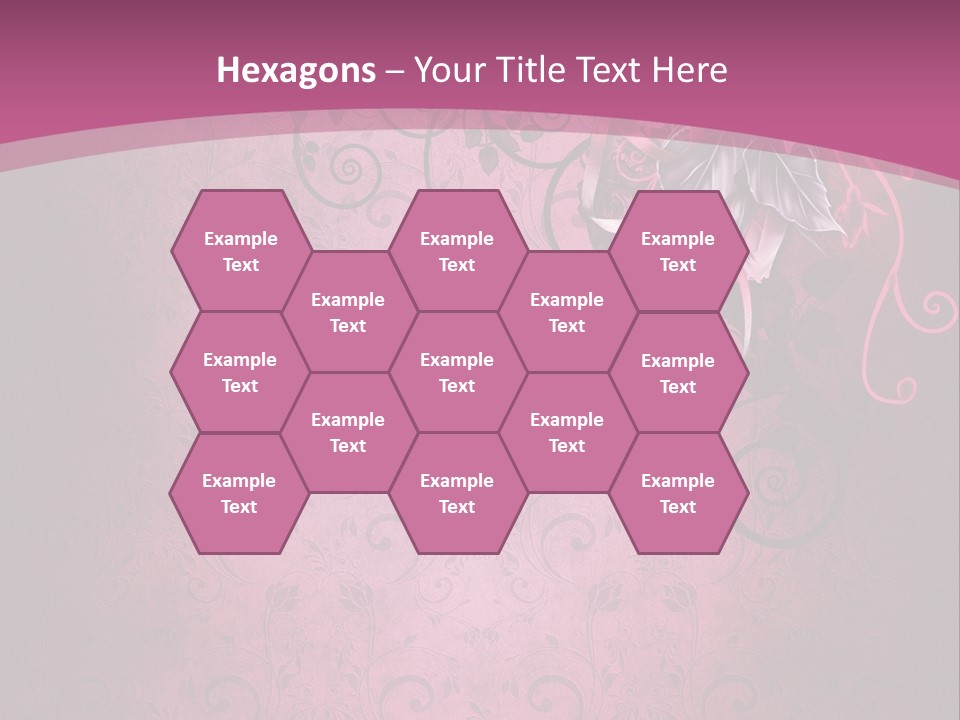 Elegancki Papeteria Walentynki PowerPoint Template