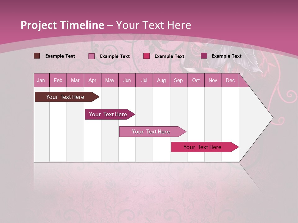 Elegancki Papeteria Walentynki PowerPoint Template