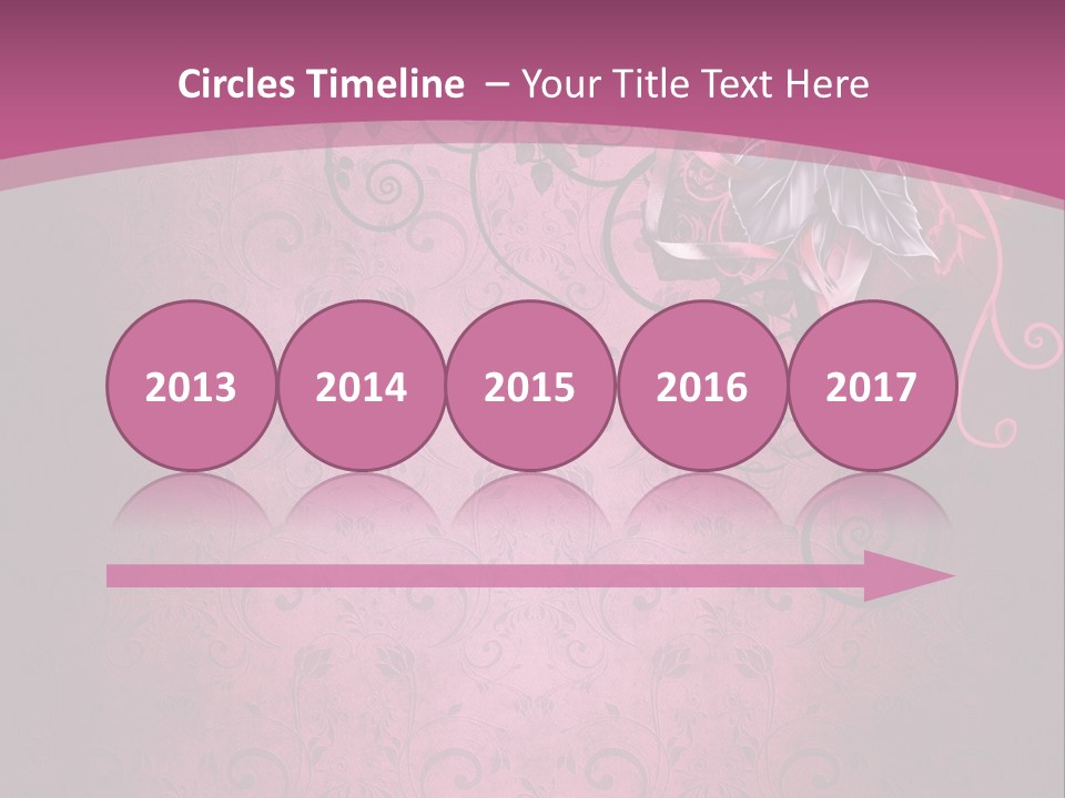 Elegancki Papeteria Walentynki PowerPoint Template