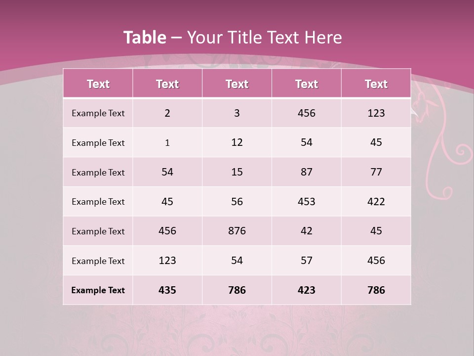 Elegancki Papeteria Walentynki PowerPoint Template