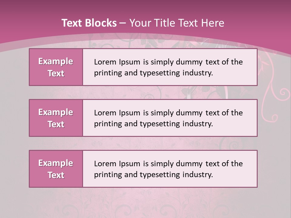 Elegancki Papeteria Walentynki PowerPoint Template