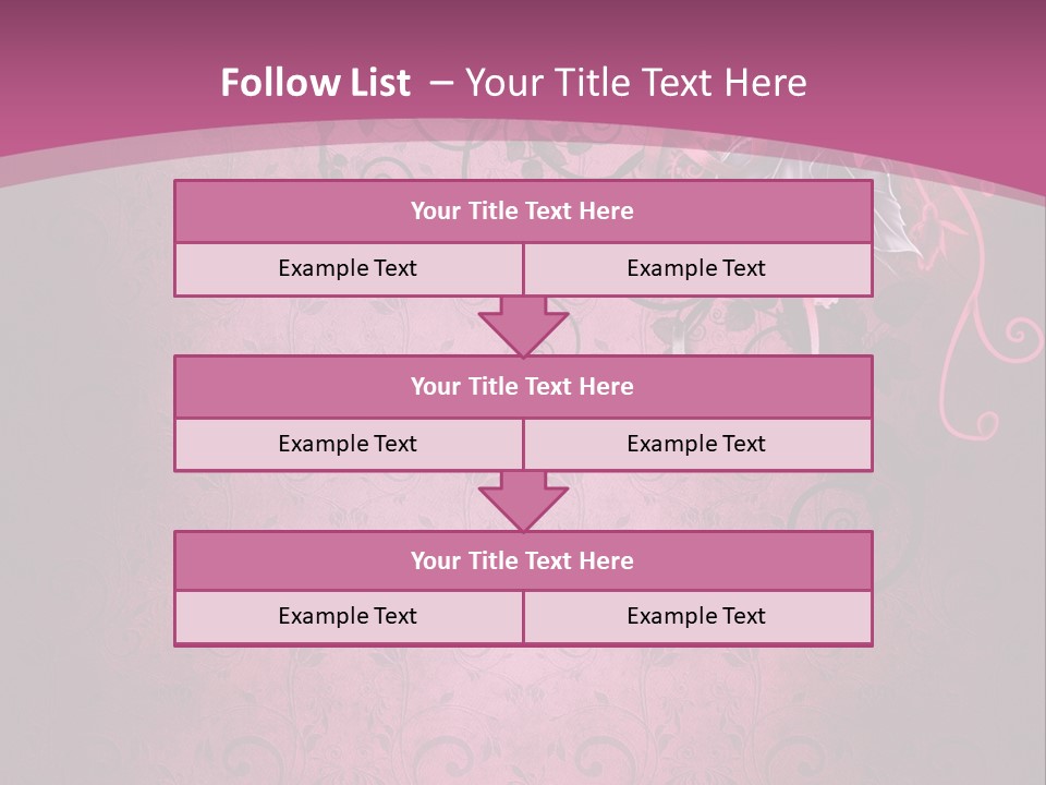 Elegancki Papeteria Walentynki PowerPoint Template