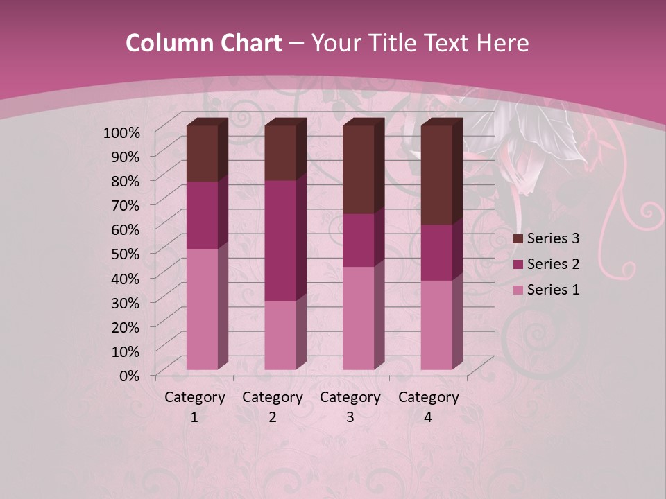 Elegancki Papeteria Walentynki PowerPoint Template