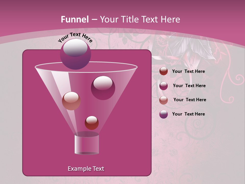 Elegancki Papeteria Walentynki PowerPoint Template