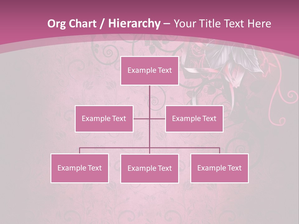 Elegancki Papeteria Walentynki PowerPoint Template