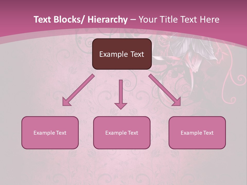 Elegancki Papeteria Walentynki PowerPoint Template