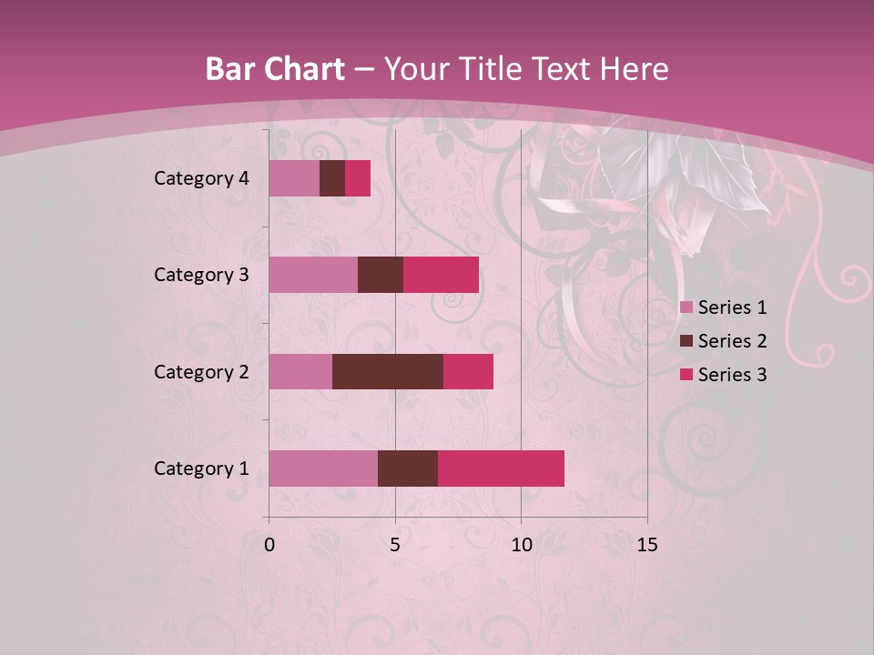 Elegancki Papeteria Walentynki PowerPoint Template
